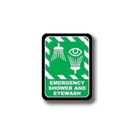 Ergomat 50in x 32in RECTANGLE SIGNS - EMERGENCY SHOWER AND EYEWASH DSV-SIGN 1600 #2301 -UEN